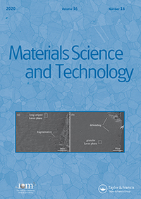 Cover image for Materials Science and Technology, Volume 36, Issue 16, 2020