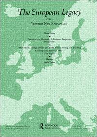Cover image for The European Legacy, Volume 22, Issue 5, 2017