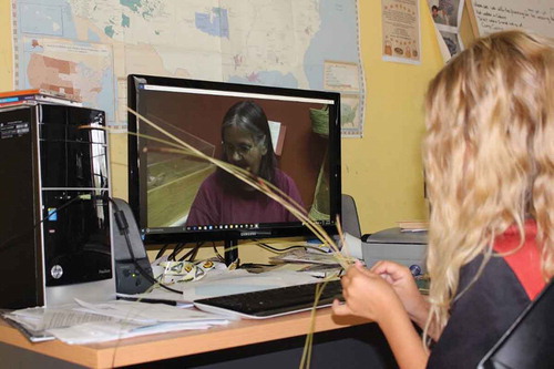 Figure 3. Digital dissemination of weaving knowledge, through video recording.