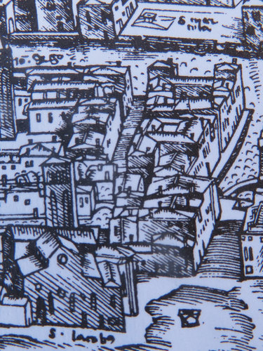 Figure 2. The area of the Sanudo residence in de’ Barbari’s view of Venice (1500). © R. Ferguson.