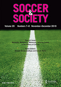 Cover image for Soccer & Society, Volume 20, Issue 7-8, 2019
