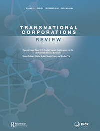 Cover image for Transnational Corporations Review, Volume 11, Issue 4, 2019