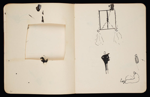 Drawings by Kafka. Image courtesy of The National Library of Israel, Archive 4* 3561 0 85.