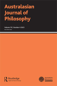 Cover image for Australasian Journal of Philosophy, Volume 101, Issue 4, 2023