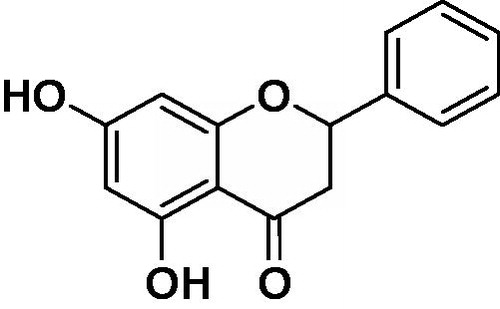 Figure 1. Chemical structure of pinocembrin (PNCB).
