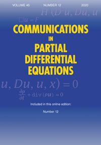 Cover image for Communications in Partial Differential Equations, Volume 45, Issue 12, 2020