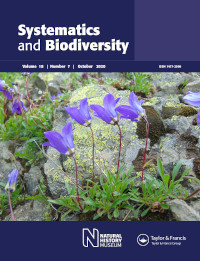 Cover image for Systematics and Biodiversity, Volume 18, Issue 7, 2020