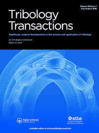 Cover image for Tribology Transactions, Volume 61, Issue 4, 2018
