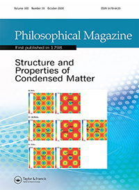 Cover image for Philosophical Magazine, Volume 100, Issue 19, 2020