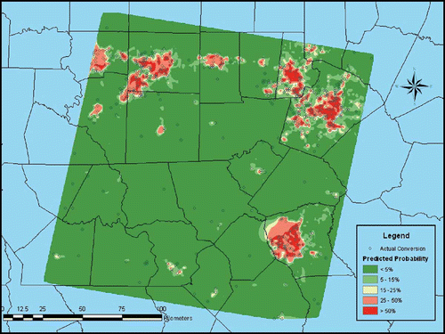 Figure 4. Validation map for Model 2 (unconstrained model).