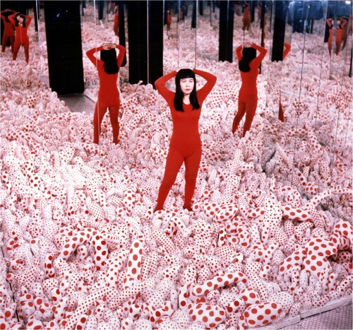 Figure 4. Yayoi Kusama, Infinity Mirror Room – Phalli's Field, 1965. Sewn stuffed fabric, wooden panel, mirror. 250×455×455 cm. © YAYOI KUSAMA Courtesy Ota Fine Arts, Victoria Miro & David Zwirner.