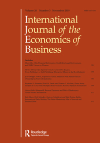 Cover image for International Journal of the Economics of Business, Volume 26, Issue 3, 2019