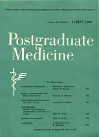 Cover image for Postgraduate Medicine, Volume 28, Issue 2, 1960