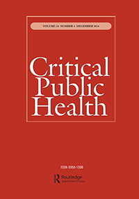 Cover image for Critical Public Health, Volume 24, Issue 4, 2014