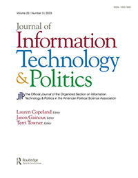 Cover image for Journal of Information Technology & Politics, Volume 20, Issue 3, 2023