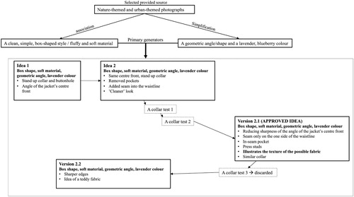 Figure 4. Jane's idea development diagram.