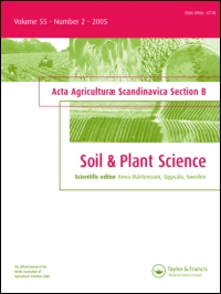 Cover image for Acta Agriculturae Scandinavica, Section B — Soil & Plant Science, Volume 61, Issue 1, 2011