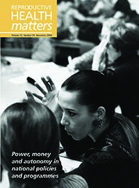 Cover image for Sexual and Reproductive Health Matters, Volume 12, Issue 24, 2004