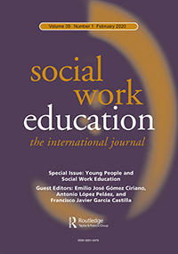 Cover image for Social Work Education, Volume 39, Issue 1, 2020