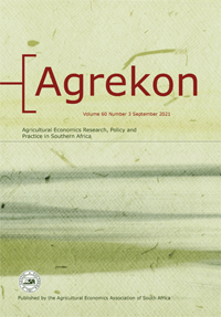 Cover image for Agrekon, Volume 60, Issue 3, 2021