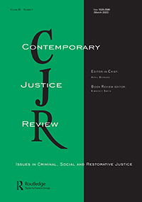 Cover image for Contemporary Justice Review, Volume 25, Issue 1, 2022