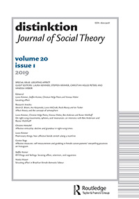 Cover image for Distinktion: Journal of Social Theory, Volume 20, Issue 1, 2019
