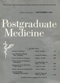 Cover image for Postgraduate Medicine, Volume 30, Issue 3, 1961