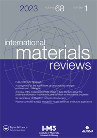 Cover image for International Materials Reviews, Volume 68, Issue 1, 2023