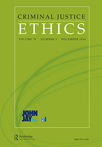 Cover image for Criminal Justice Ethics, Volume 35, Issue 3, 2016