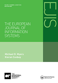 Cover image for European Journal of Information Systems, Volume 32, Issue 4, 2023