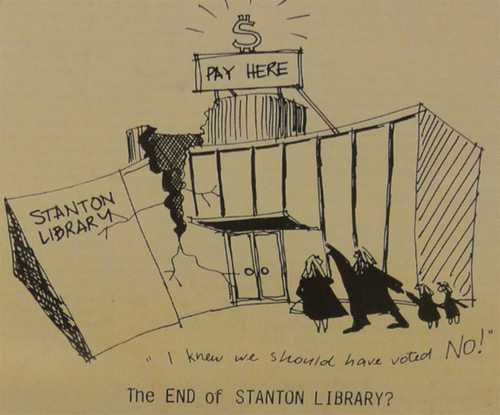 Figure 1 Keep Stanton Free campaign cartoon.