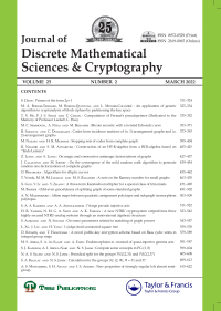 Cover image for Journal of Information and Optimization Sciences, Volume 43, Issue 4, 2022