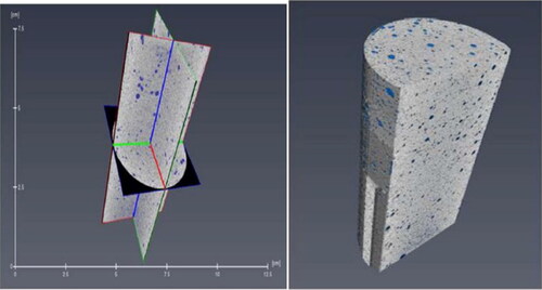 Figure 18. 3D images of uncracked cement plug-design R25.