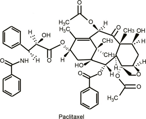 Figure 1 Chemical structure of paclitaxel.