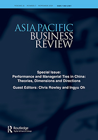 Cover image for Asia Pacific Business Review, Volume 26, Issue 5, 2020