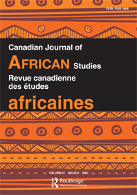 Cover image for Canadian Journal of African Studies / Revue canadienne des études africaines, Volume 57, Issue 3, 2023