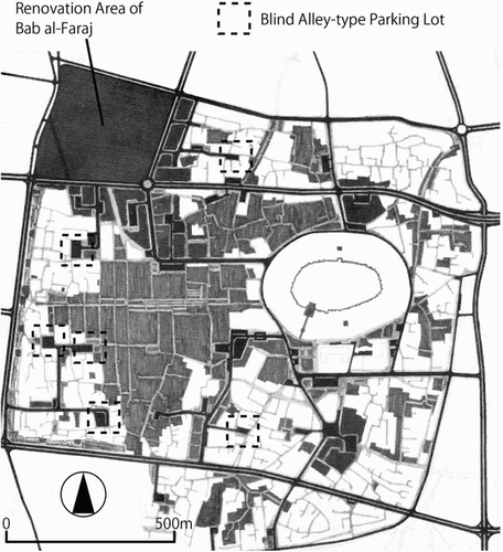 Figure 18. Proposed Detailed Plan for the old city.Source: Banshoya and David, “Projet d'aménagement de la vieille ville d'Alep,” 84–85.