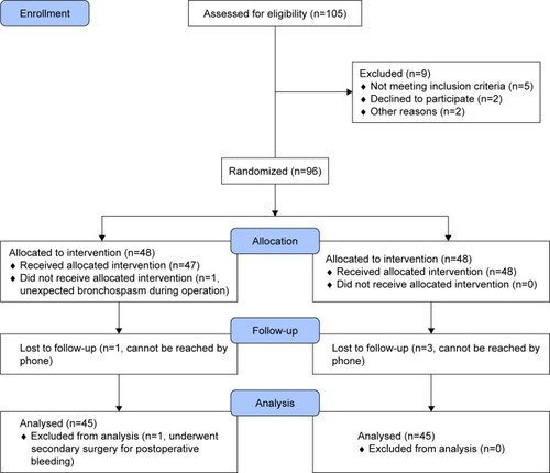 Figure 2 CONSORT flowchart showing the number of patients at each phase of the study.