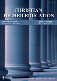 Cover image for Christian Higher Education, Volume 18, Issue 4, 2019