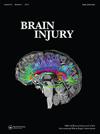 Cover image for Brain Injury, Volume 33, Issue 4, 2019