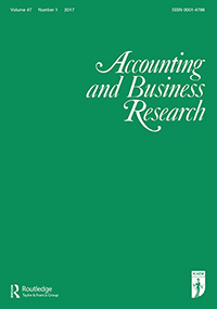 Cover image for Accounting and Business Research, Volume 47, Issue 1, 2017