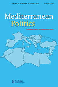 Cover image for Mediterranean Politics, Volume 25, Issue 4, 2020