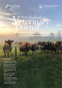 Cover image for New Zealand Veterinary Journal, Volume 69, Issue 5, 2021