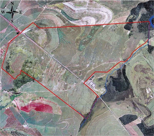 Figure 10. Satellite view of Sepé Tiaraju’s area in 2003 (source: Ramos Filho Citation2013. Re-used allowed under licence of Biblioteca Universidad de Córdoba)