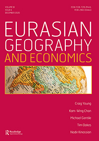 Cover image for Eurasian Geography and Economics, Volume 61, Issue 6, 2020