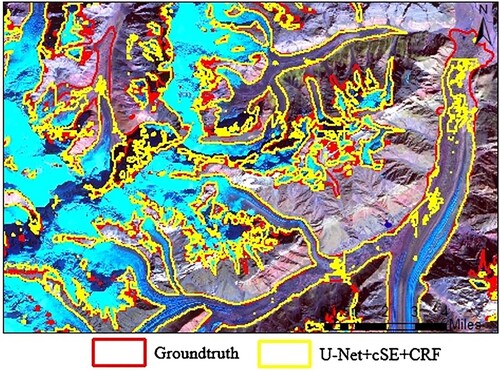 Figure 10. Extraction results of debris-covered glaciers.