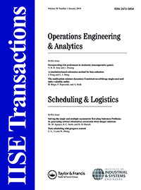 Cover image for IISE Transactions, Volume 50, Issue 1, 2018