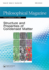 Cover image for Philosophical Magazine, Volume 98, Issue 34, 2018