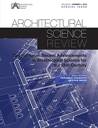 Cover image for Architectural Science Review, Volume 61, Issue 4, 2018