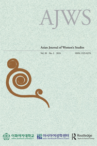 Cover image for Asian Journal of Women's Studies